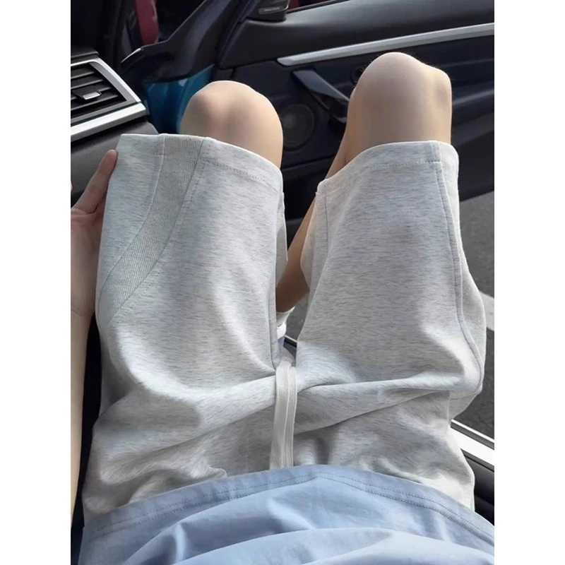 W154 解构拼接短裤男夏季美式重磅篮球运动中裤cleanfit五分裤子