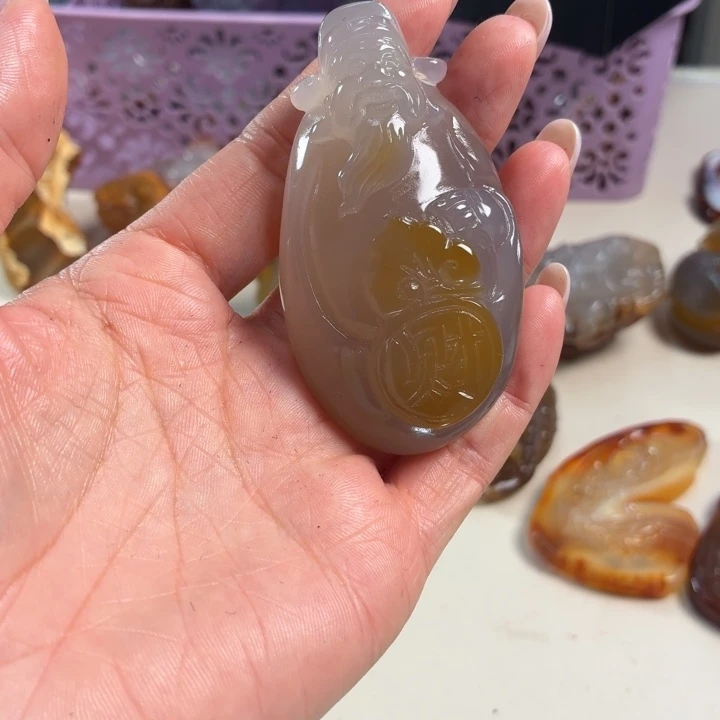 未镶嵌吊坠(不含链)玛瑙/玉髓