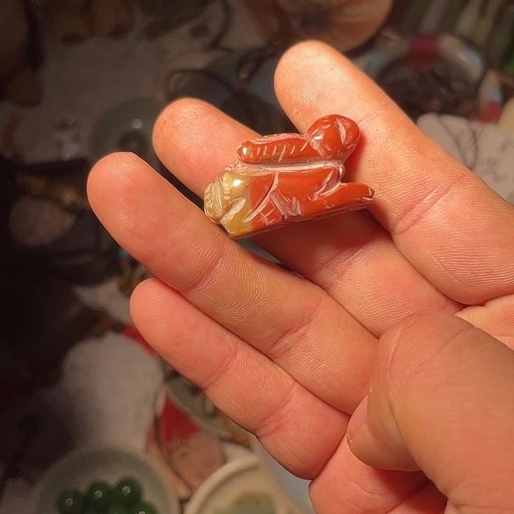 雨***潇玛瑙/玉髓合金颈饰未镶嵌工艺品吊坠