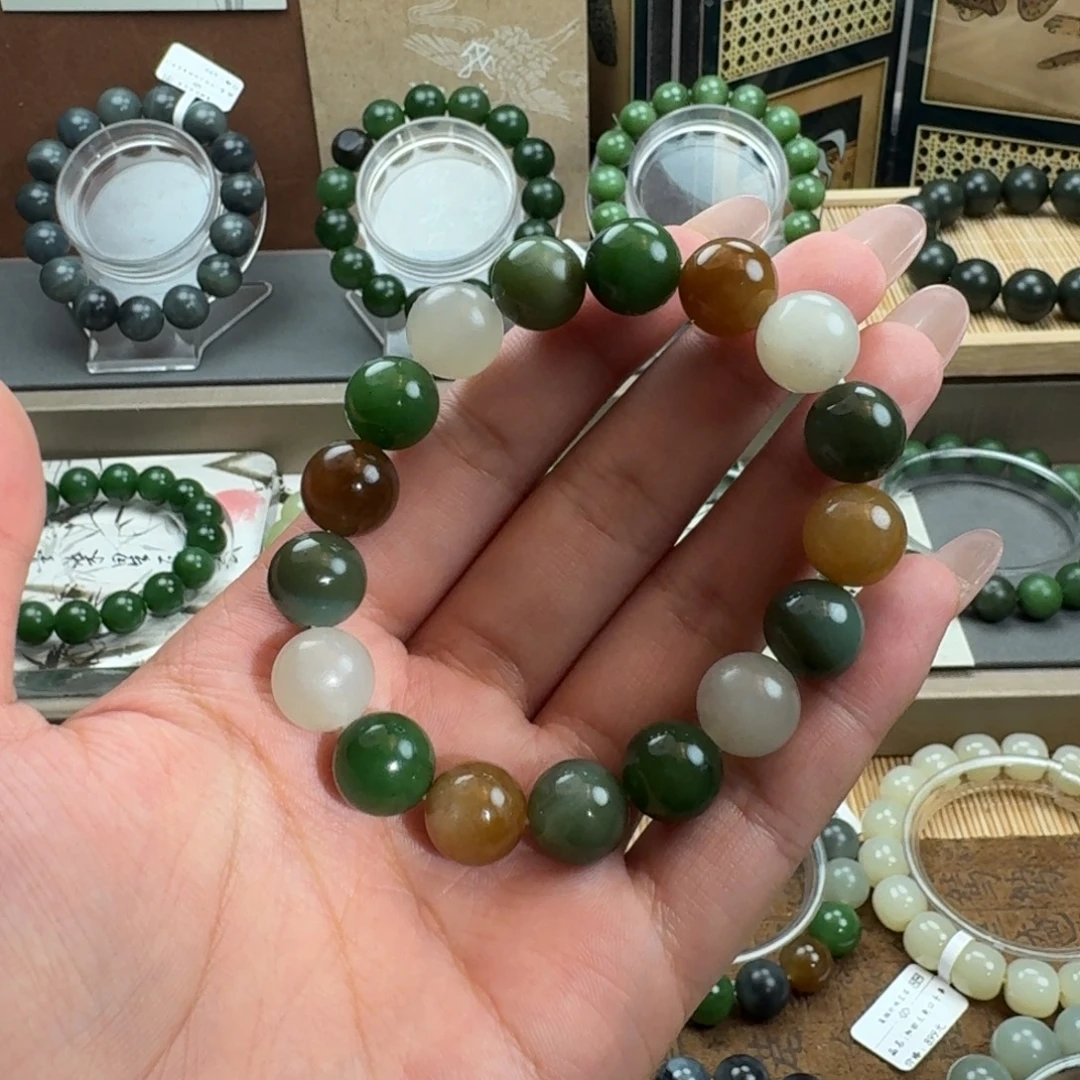 和田玉未镶嵌手链