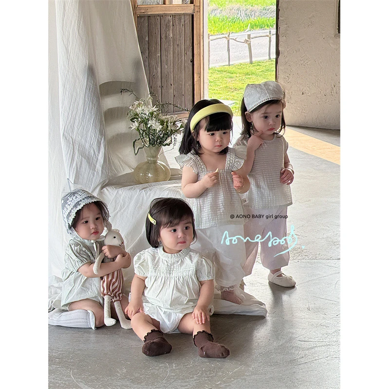 婴童·25夏~花边飞袖两件套X019