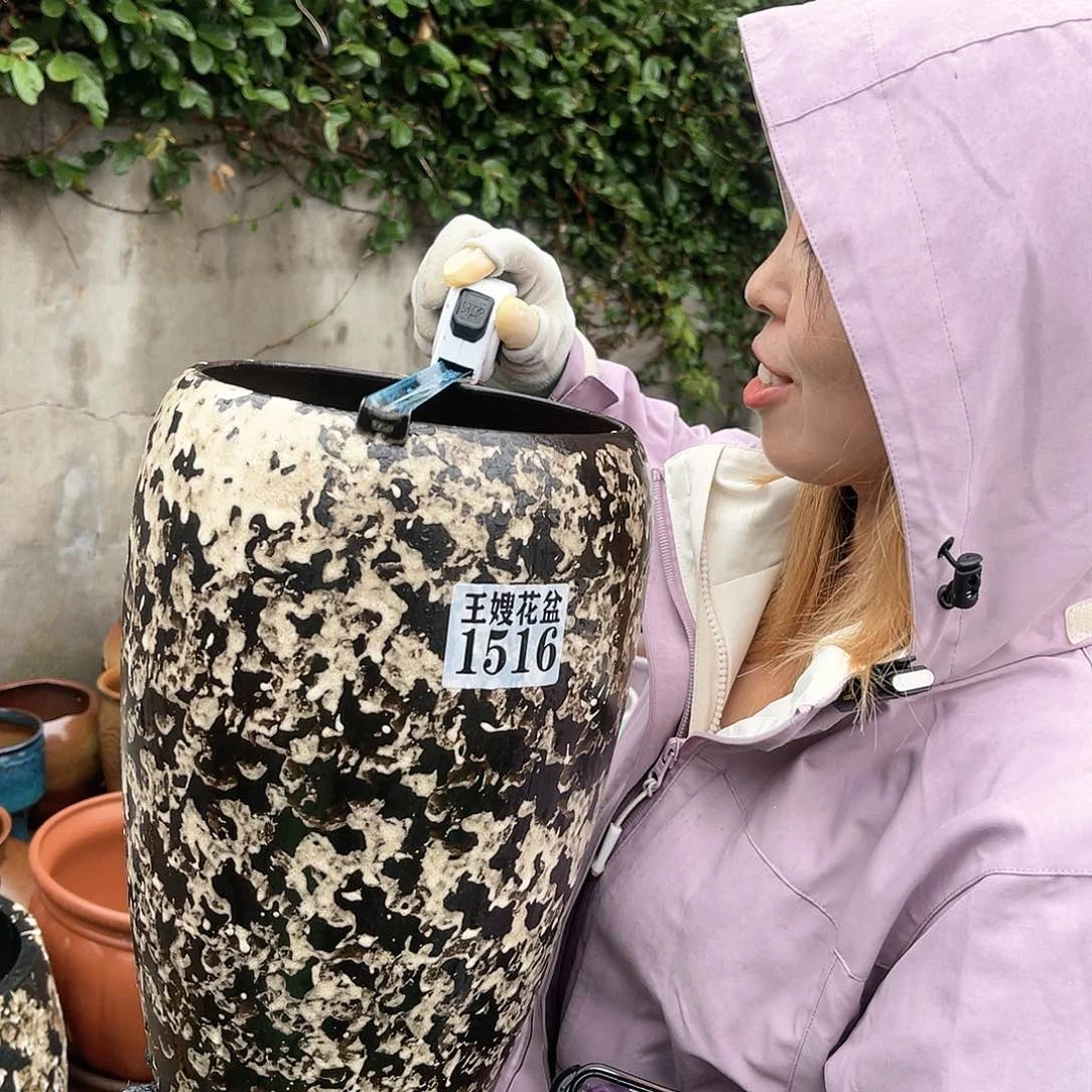 紫砂花盆王嫂花盆直播0601-1516高34口19