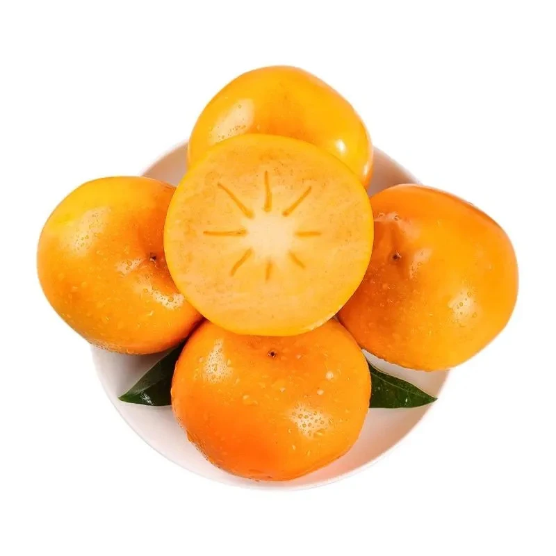 【放置颜色转黄后食用】脆柿子脆甜可口4.5斤单果120g+