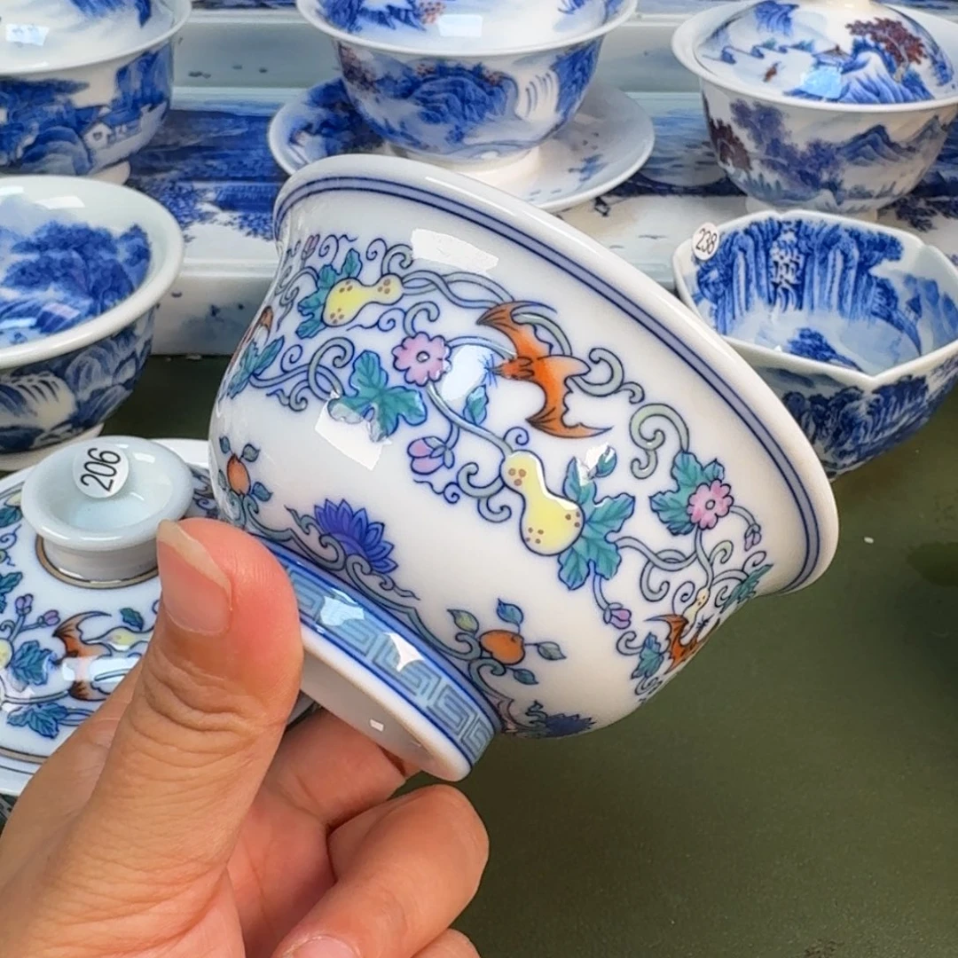 景德镇纯手绘茶具圆圆294