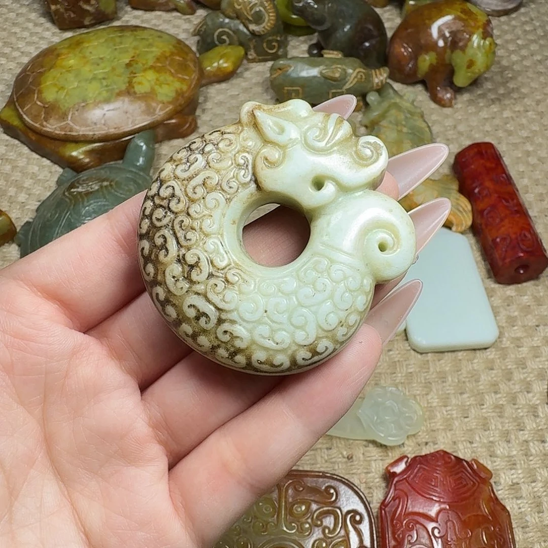 白玉菩提吊坠挂件