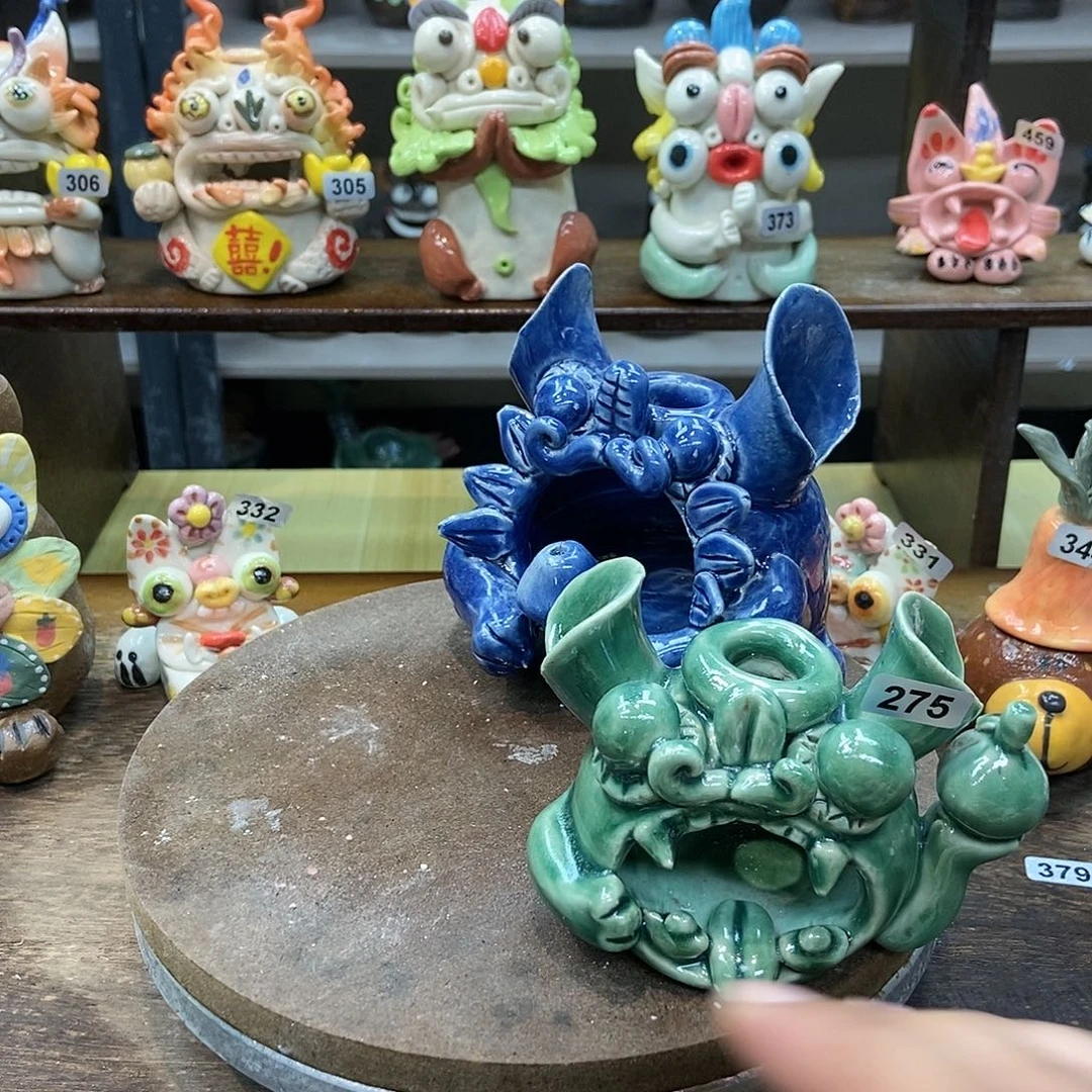 摆件D*T直播间手工抽象陶瓷摆件275