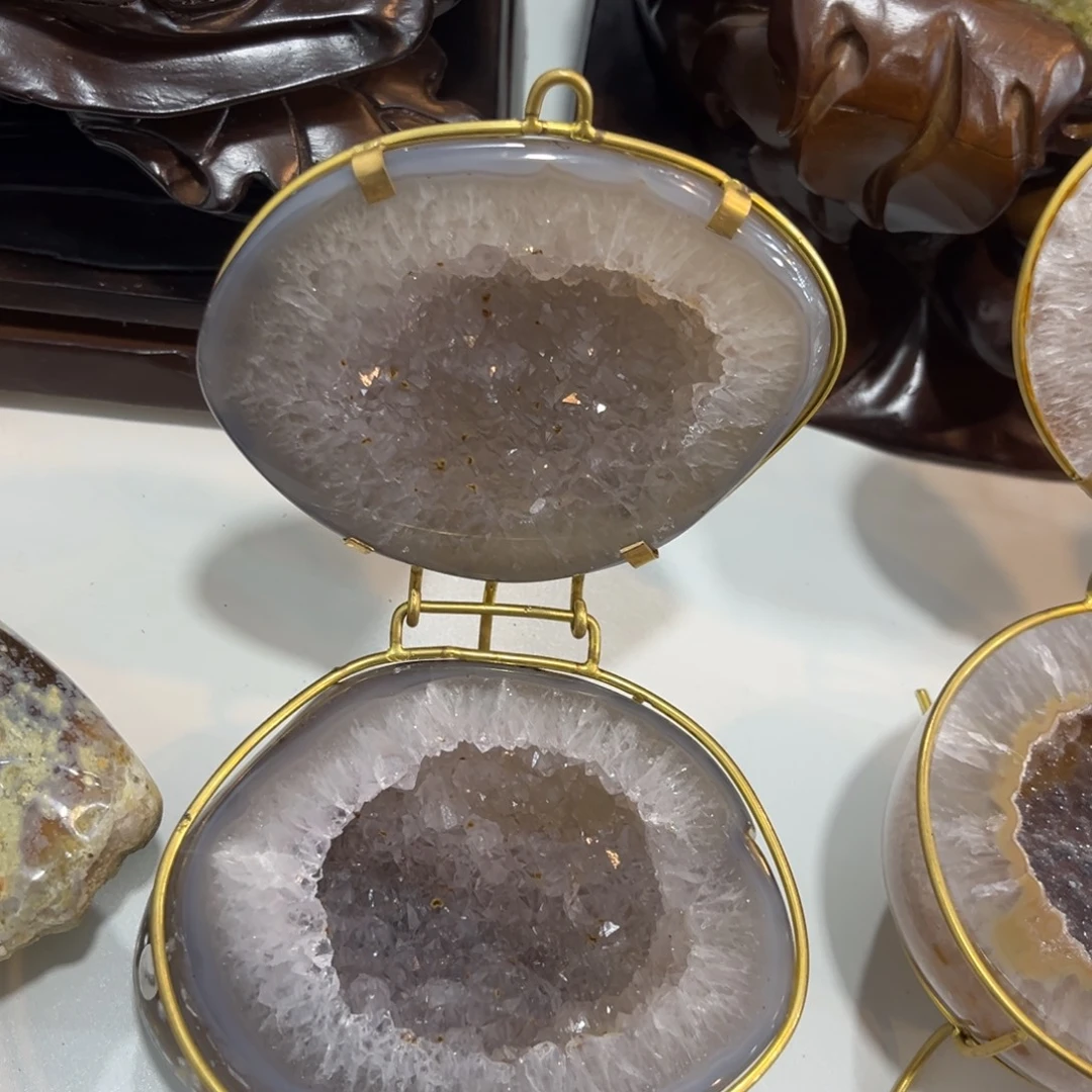 紫晶未镶嵌摆件水晶