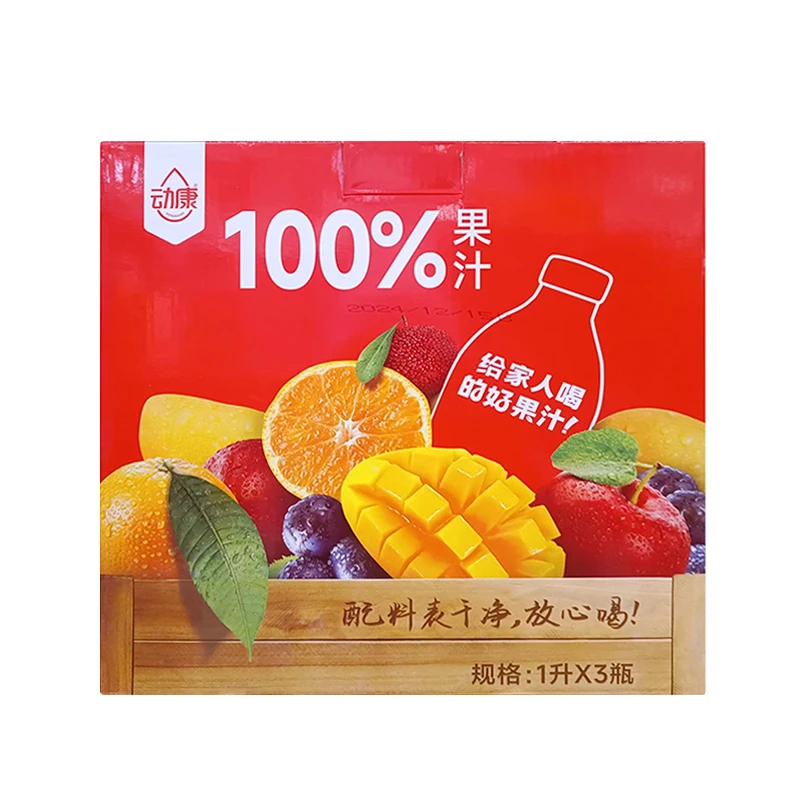 动康100%果汁1L*3礼盒