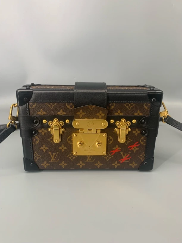 99新 LouisVuitton/路易威登 LV老花硬盒Petite Malle小方包772