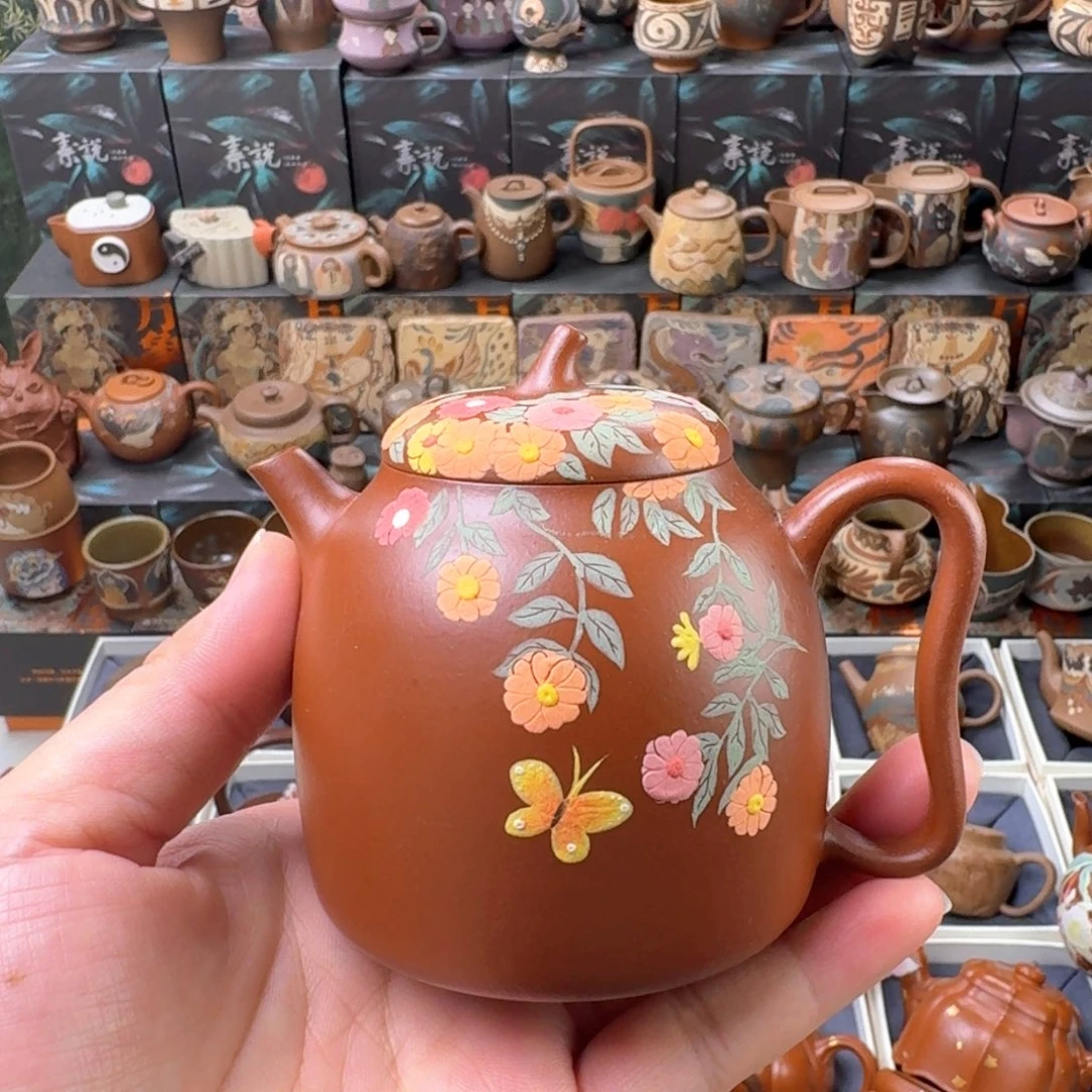茶壶紫砂微瑕200cc原矿精工半手