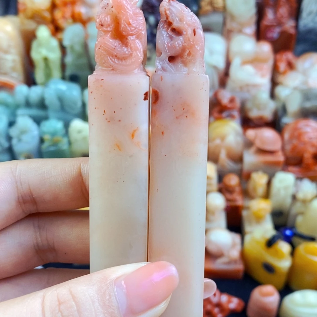 昌化石印石小**行手工篆刻