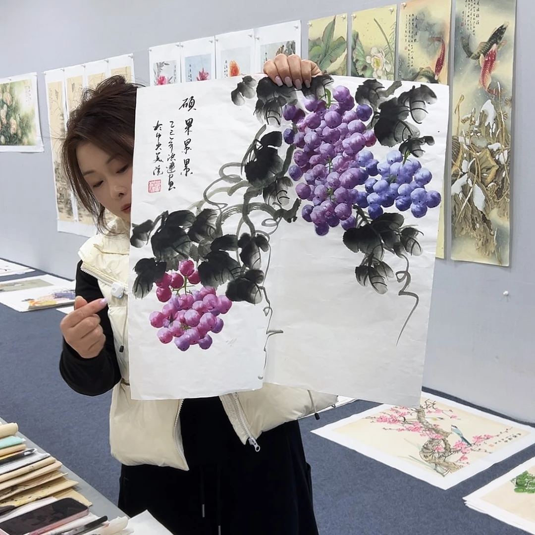 国画国画作品宣纸纯手绘