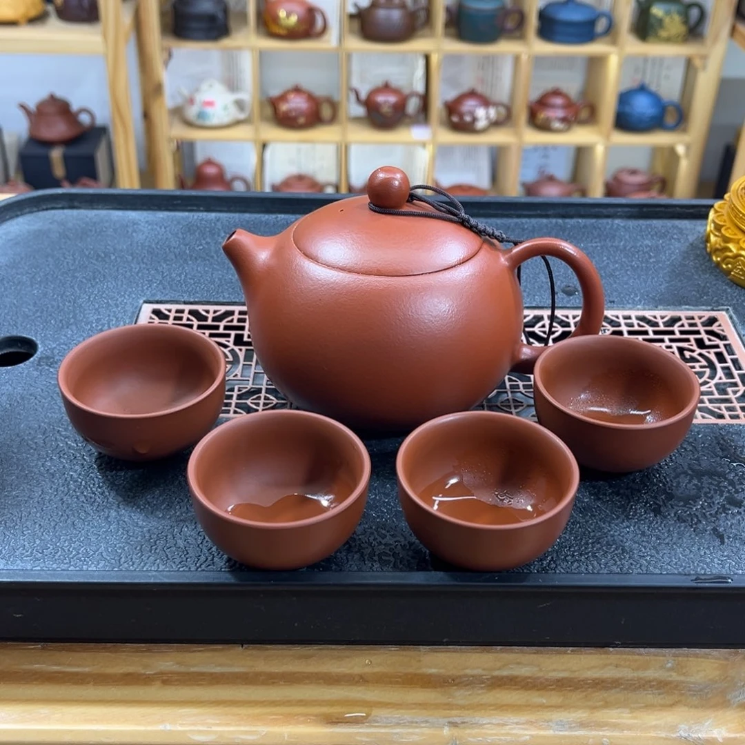 紫砂紫砂胖西施（一壶四杯）