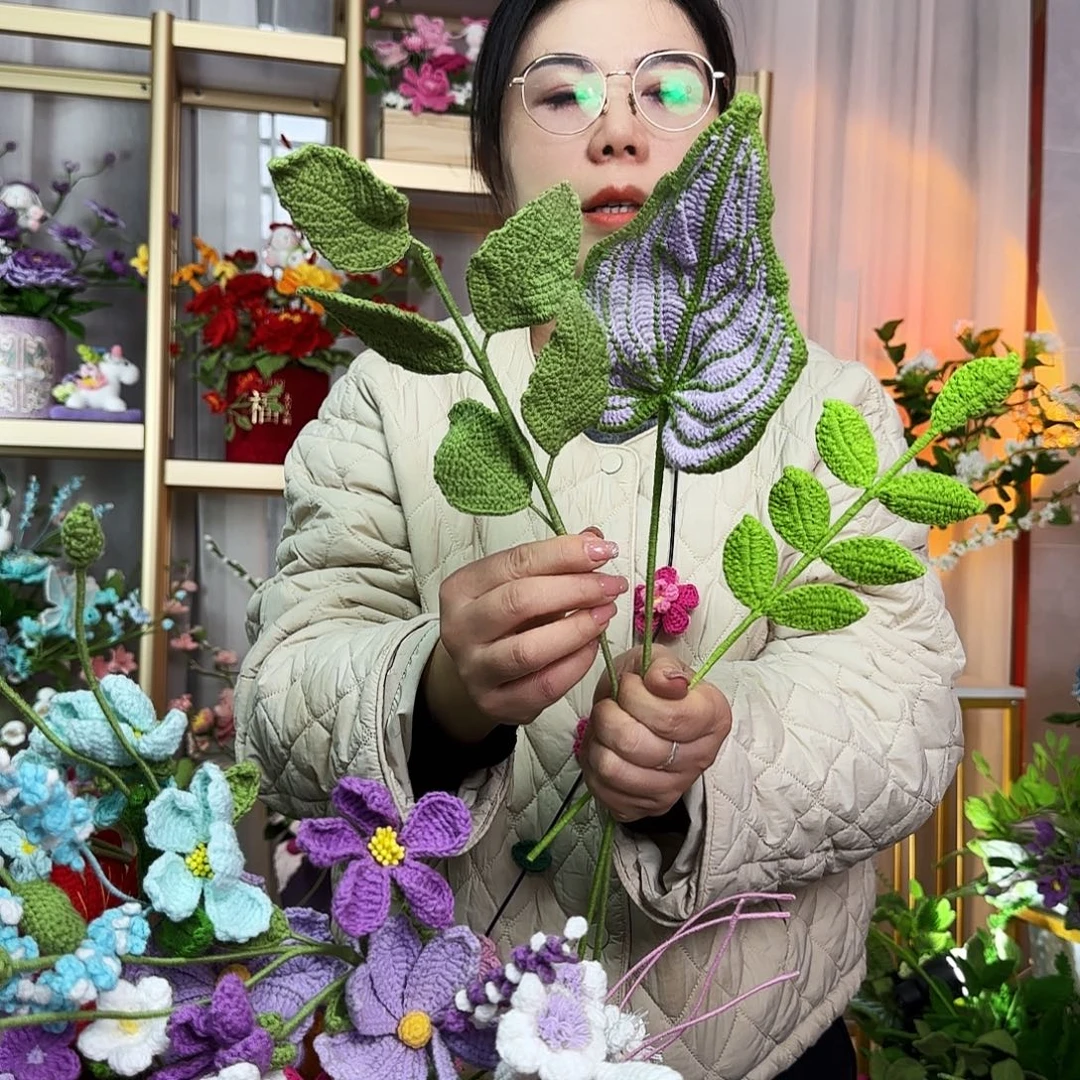 纯手工钩织钩织花束