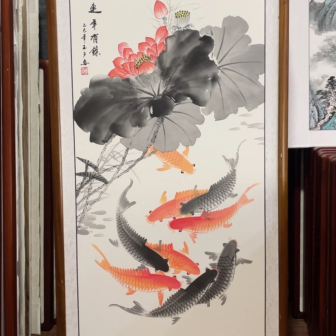 国画带框尺寸63*123厘米