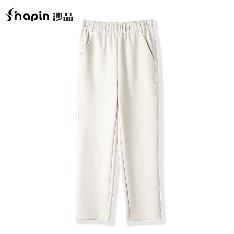 （冰淇淋裤）垂顺百搭松紧腰休闲裤空气层直筒宽松显瘦女裤MM0035