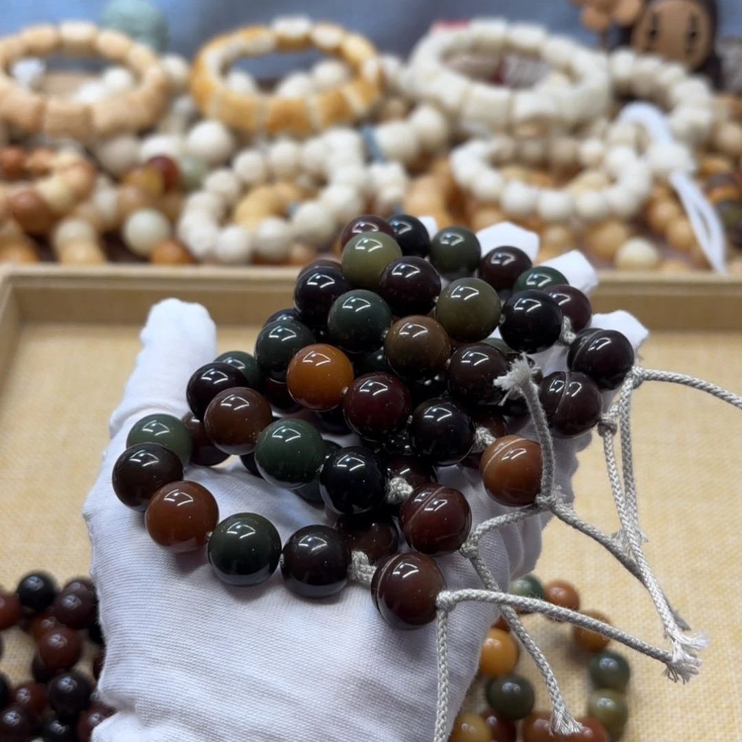 菩提根/象牙果吊坠14水磨浓郁圆珠手捻福利一锅827