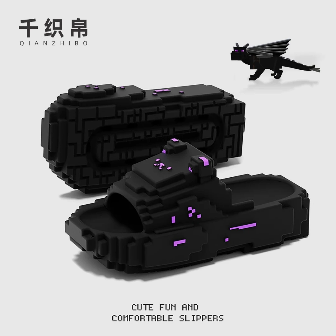 男士外穿拖鞋高端夏季户外耐磨高级感2025新款像素积木凉拖鞋男款