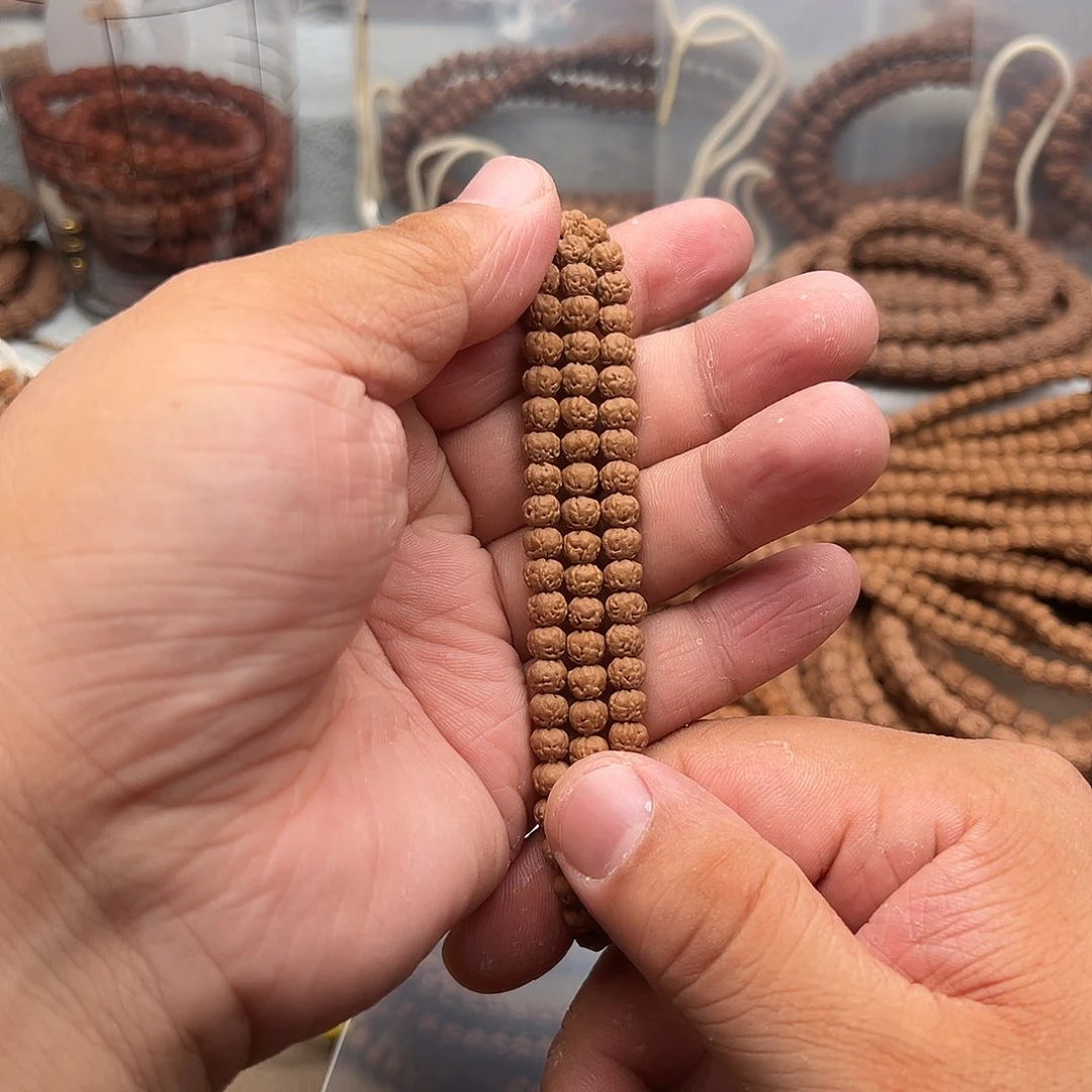 憨***生吊坠金刚菩提原桩五爪金龙佛手