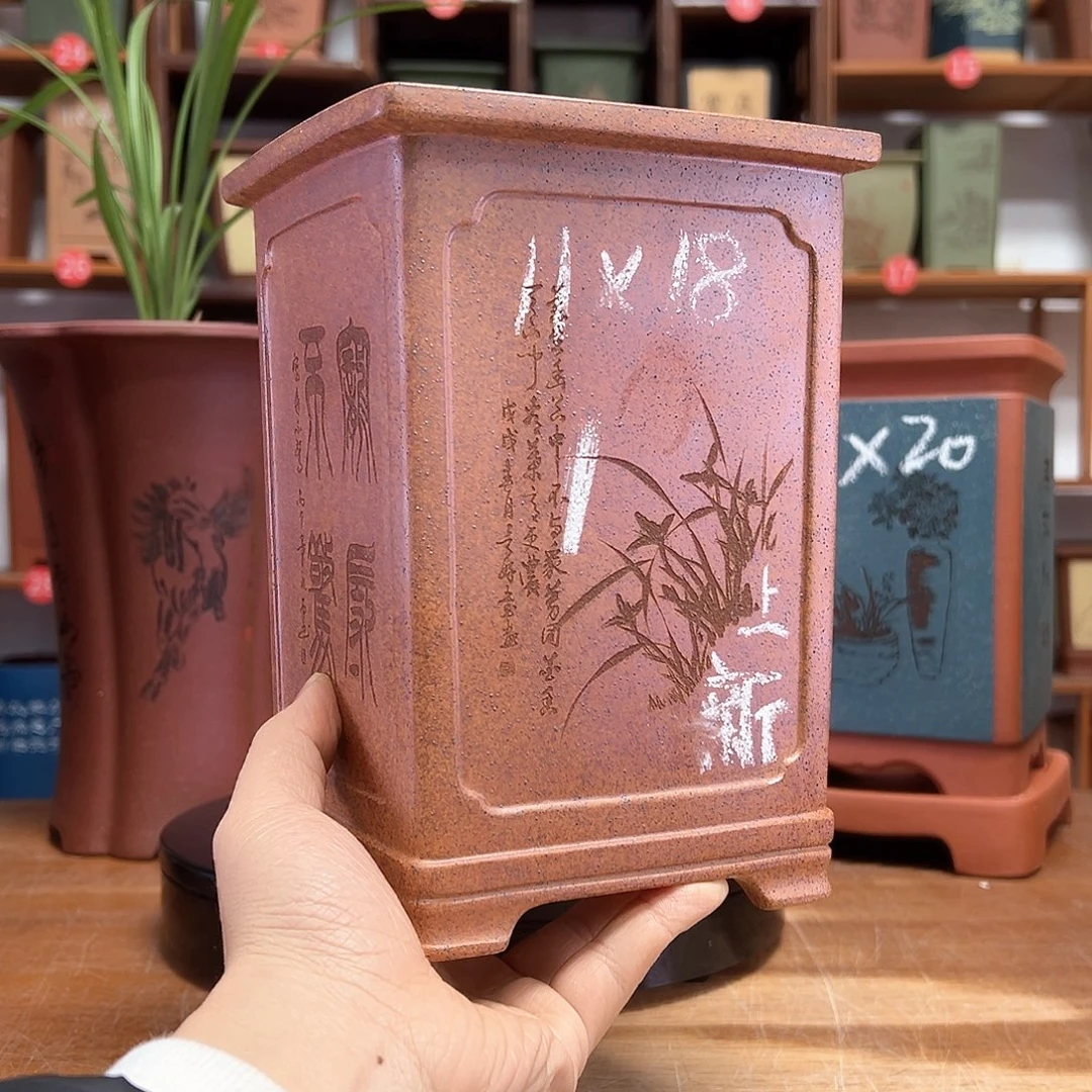 花盆紫砂周之夏精品紫砂花盆