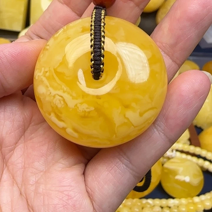 蜜蜡颈饰未镶嵌天然蜜蜡