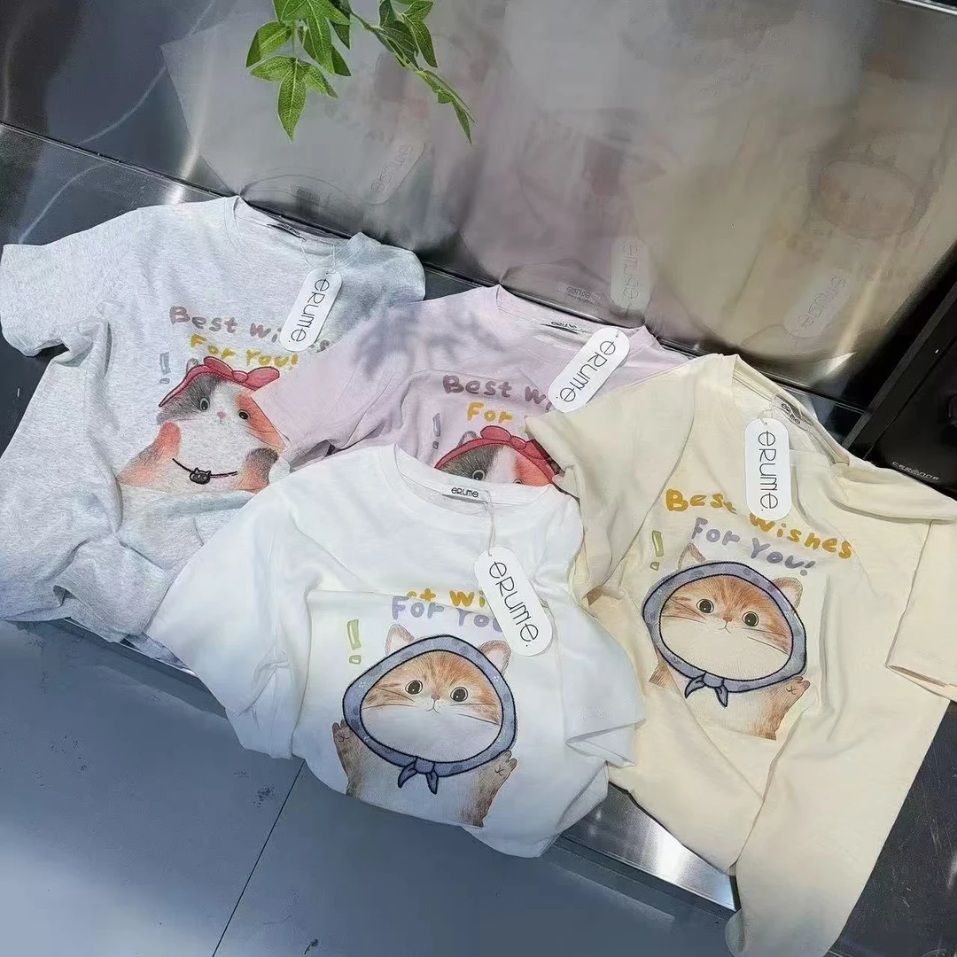 蕊蕊【101-200】2025新款韩版时尚夏季女装宽松休闲百搭减龄727