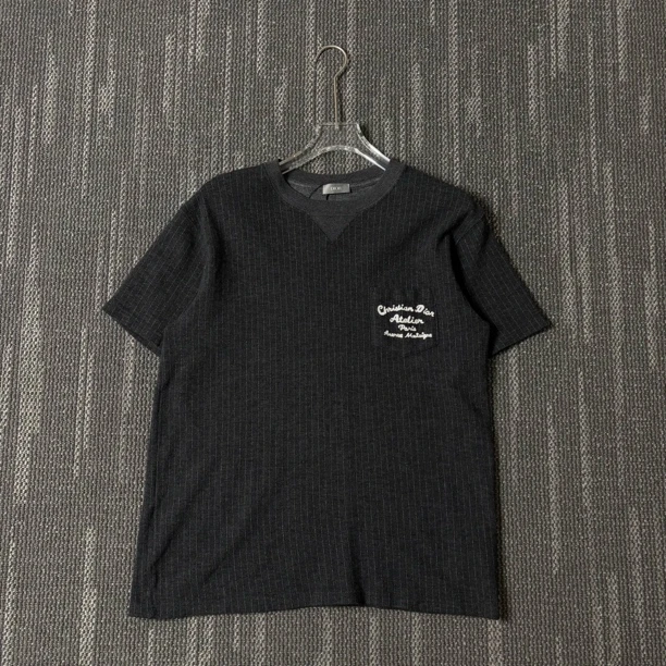99新 DIOR/迪奥 SS24字母印花圆领休闲灰色短袖/XL码/3342