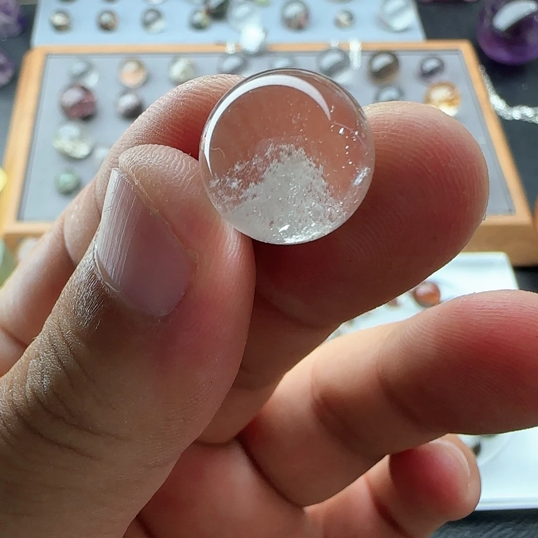 珠宝半成品水晶未镶嵌14mm