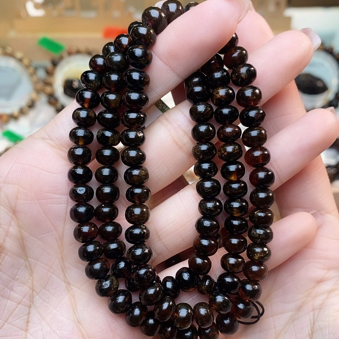 琥珀未镶嵌手链7➕