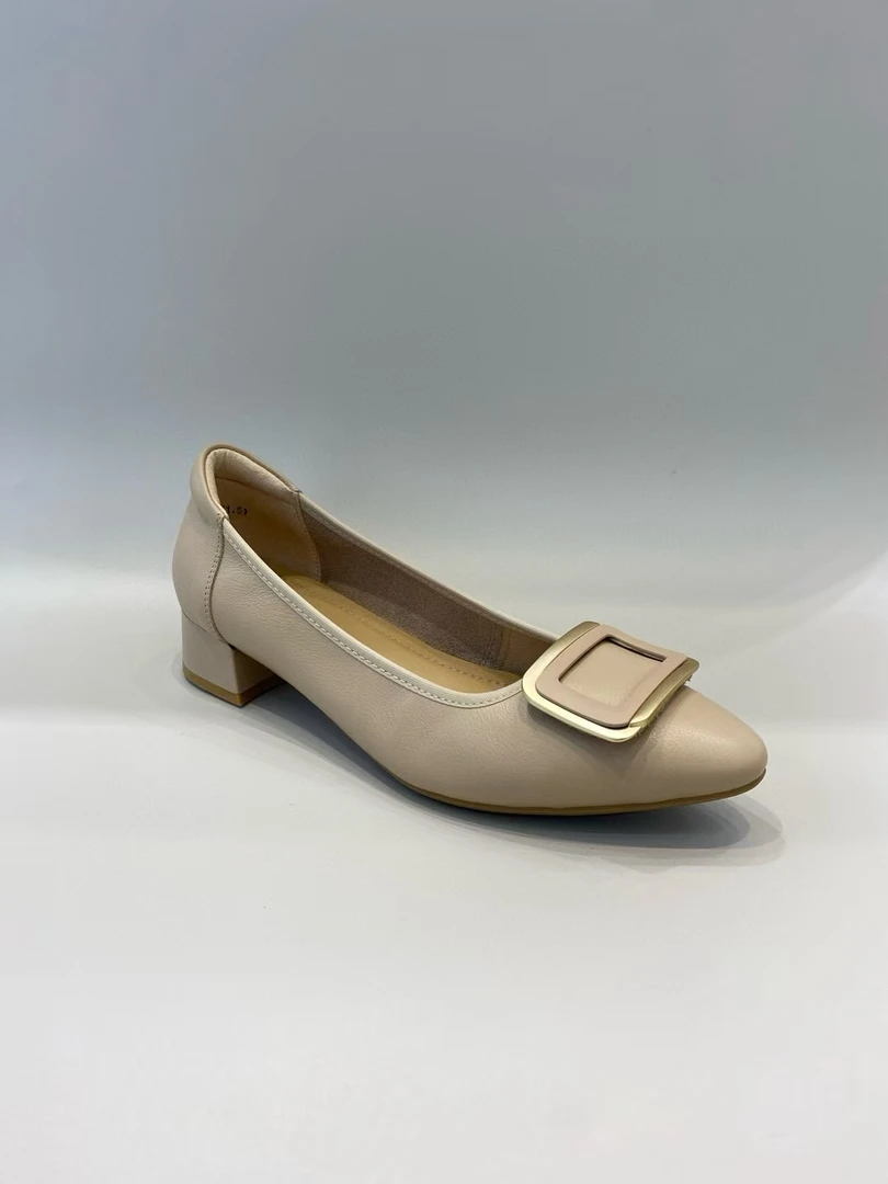 牛皮2025年春季新款女鞋尖头浅口单鞋货号N184专柜正品码35-40号