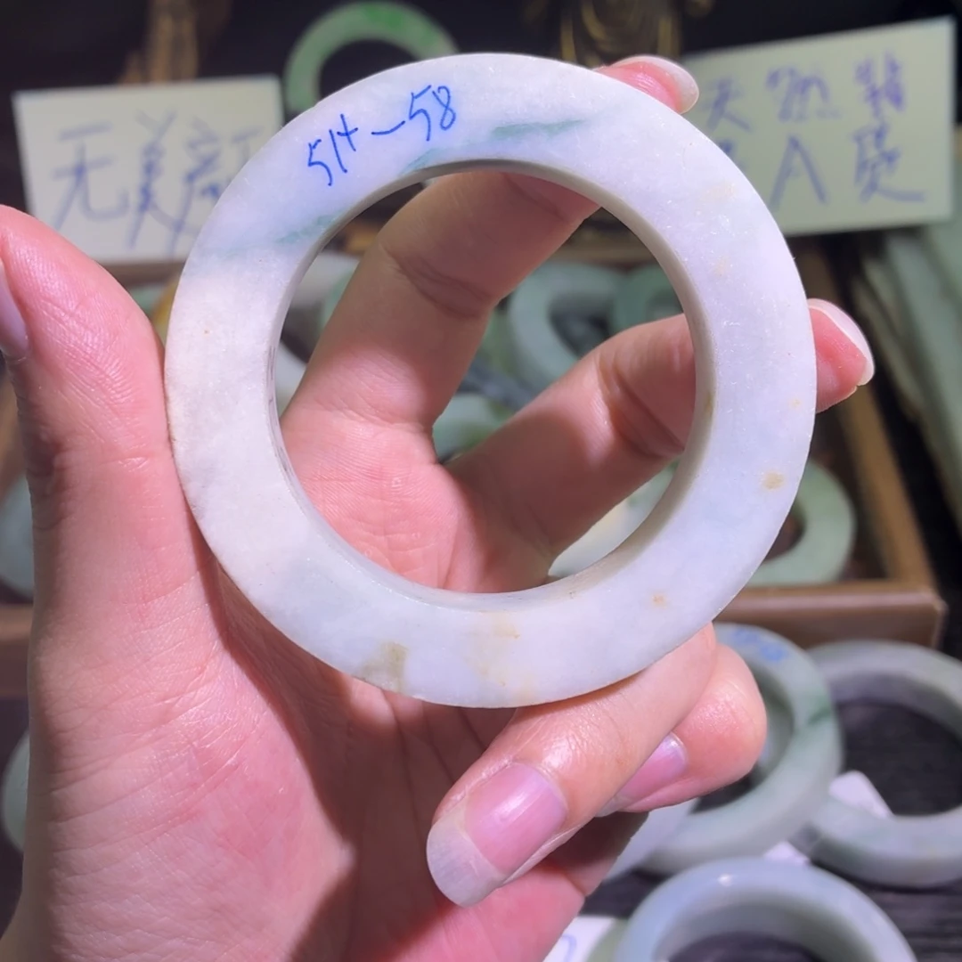 定制翡翠未镶嵌翡翠A货手镯毛胚定制