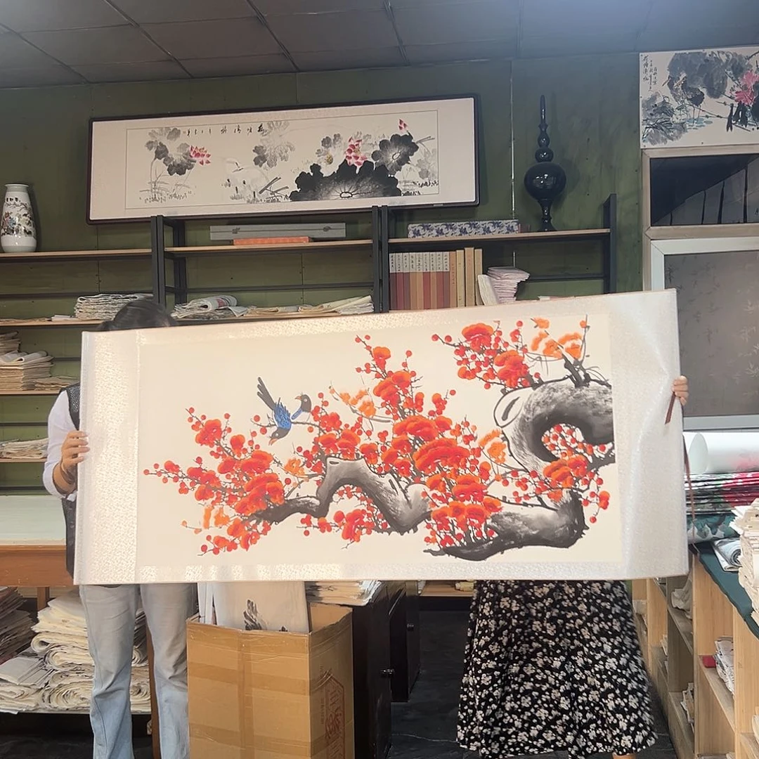 国画817 花鸟和蝴蝶都会出现