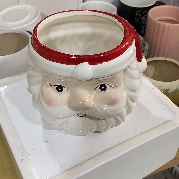 摆件陶盆有孔 微瑕介意勿拍