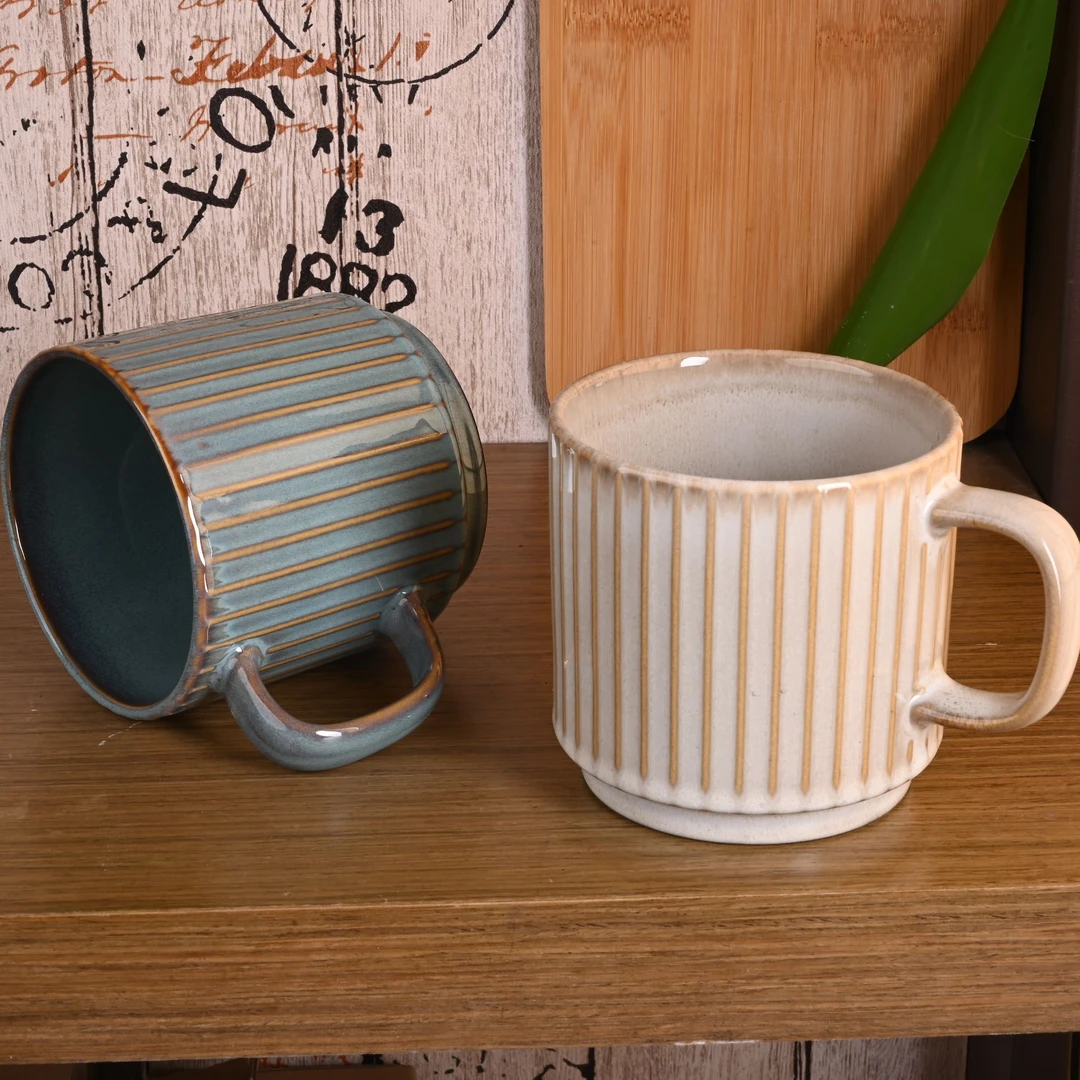 复古高颜值小众设计款马克杯（四只装）