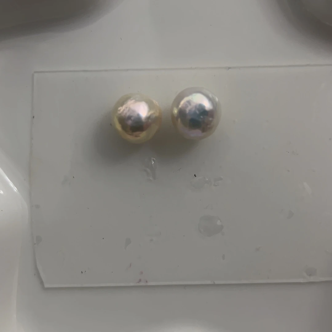 淡水珍珠耳饰银S925镶嵌菲儿不退换