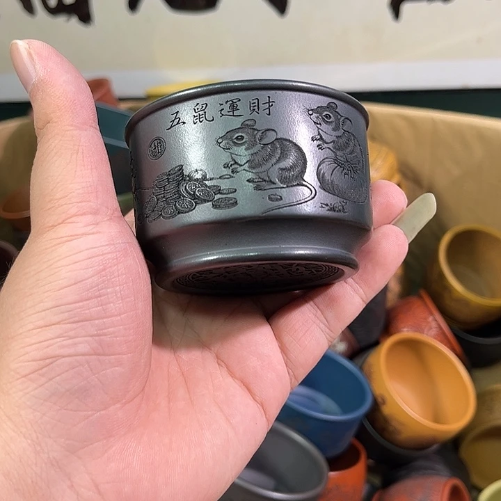 茶杯紫砂全手工紫砂主人杯