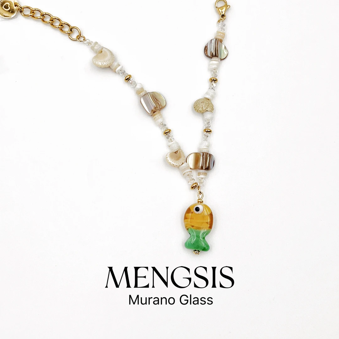 意大利Murano 精美民族小鱼款手链 手工琉璃 9.19