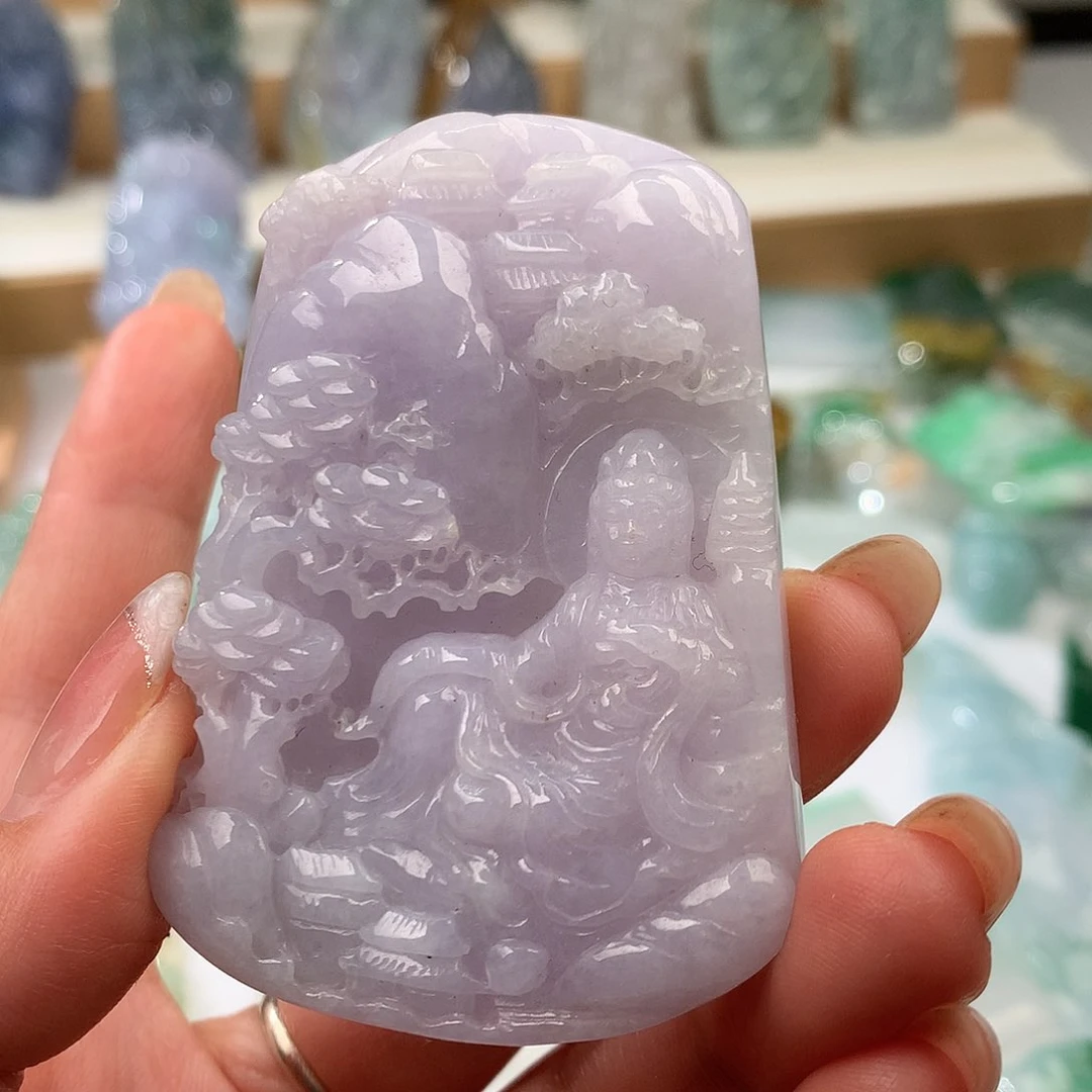 未镶嵌挂件翡翠翡翠吊坠