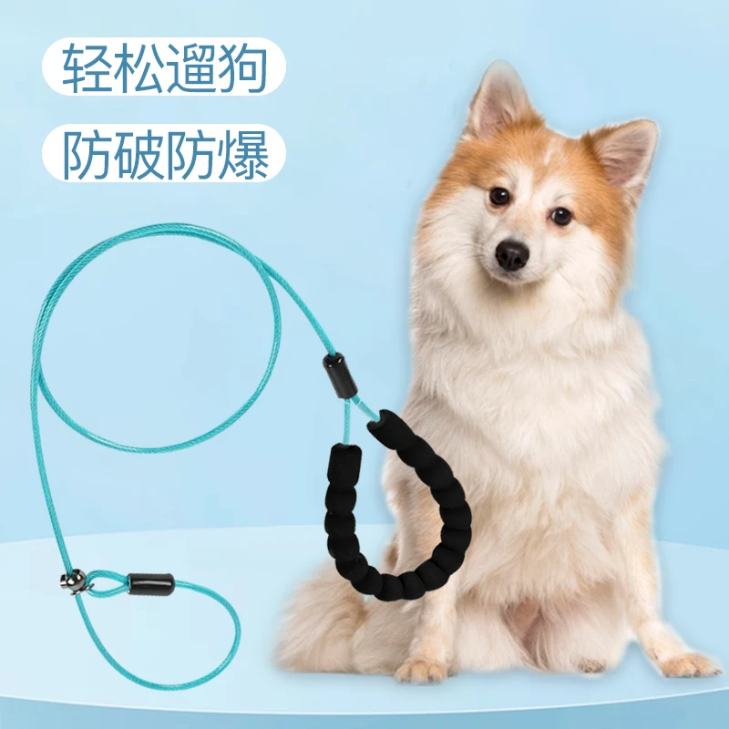 【汇利】家用遛狗防爆冲P链狗狗牵引绳训狗狗链钢丝绳犬遛狗绳