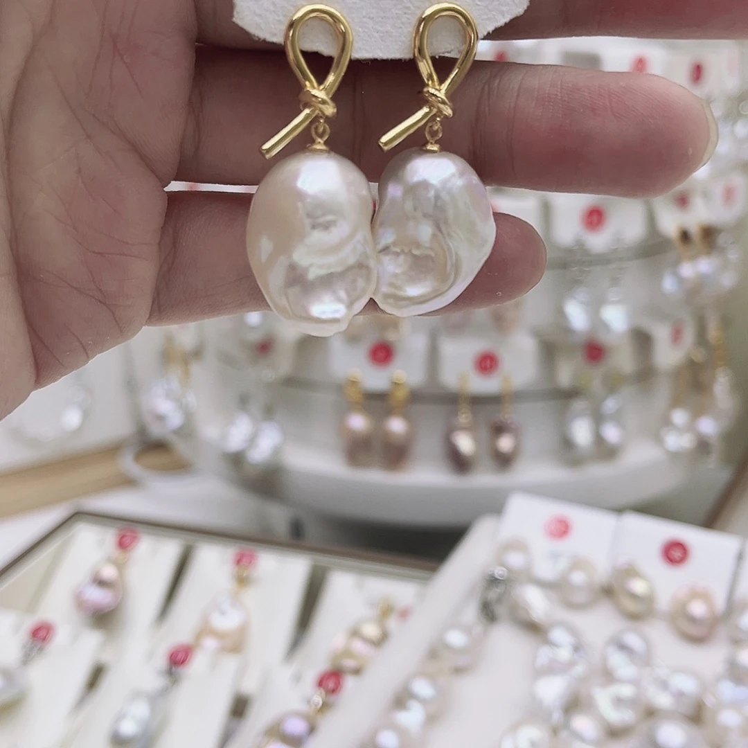 淡水珍珠银S925镶嵌颈饰林*妹