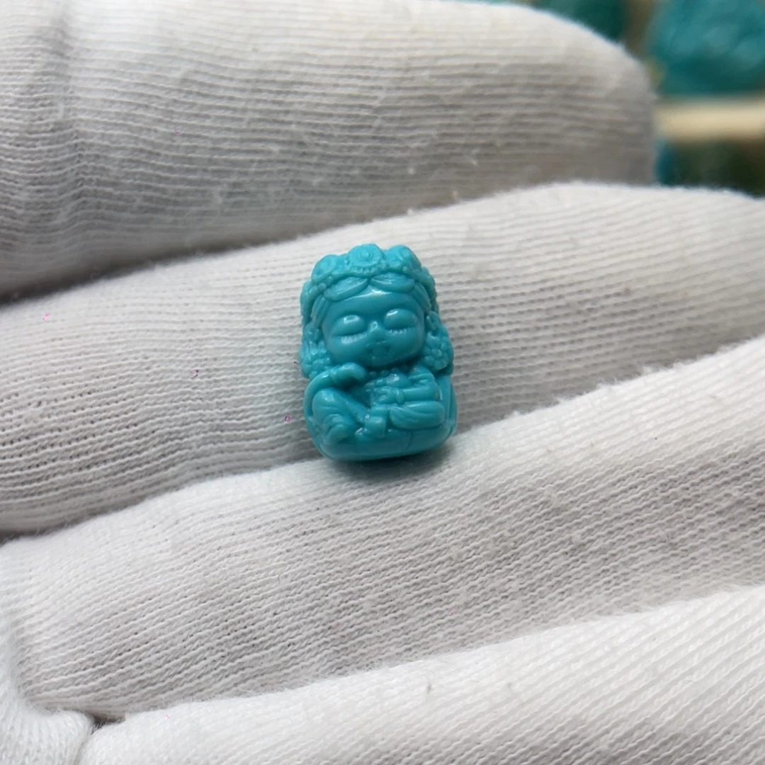 绿松石未镶嵌颈饰卡10.7-14-9.8