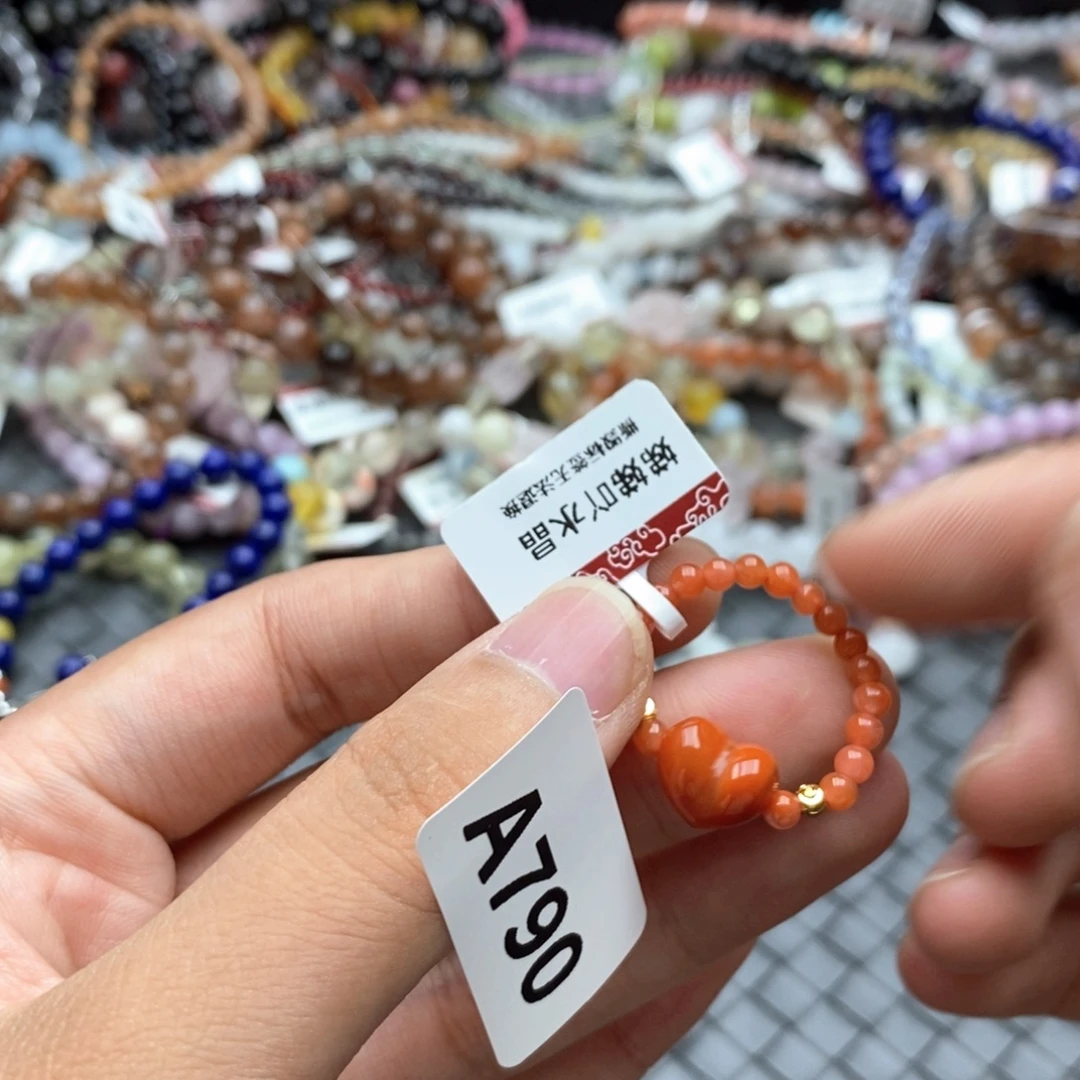 未镶嵌南红玛瑙戒指