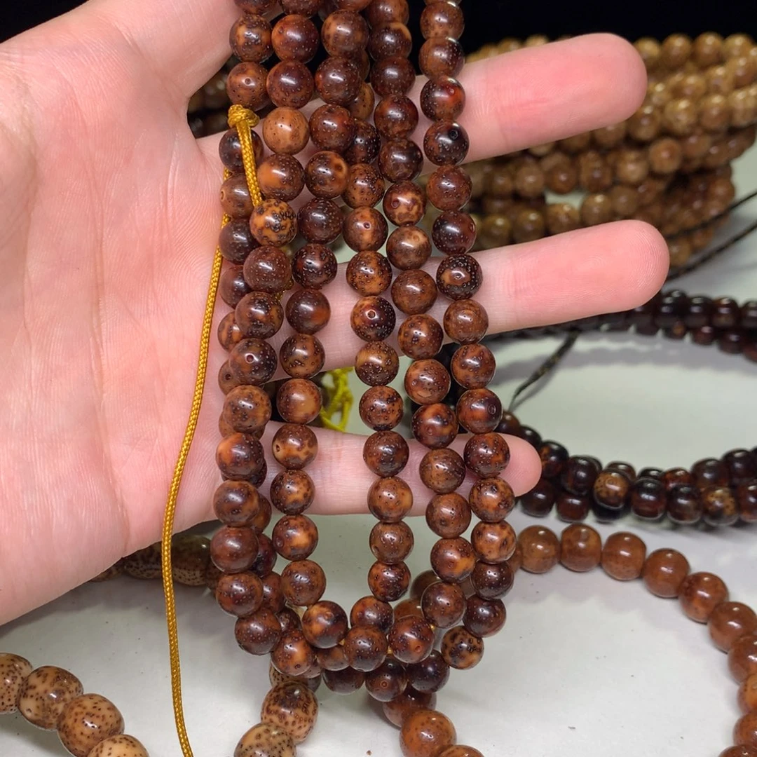 吊坠星月菩提8圆珠陈籽108