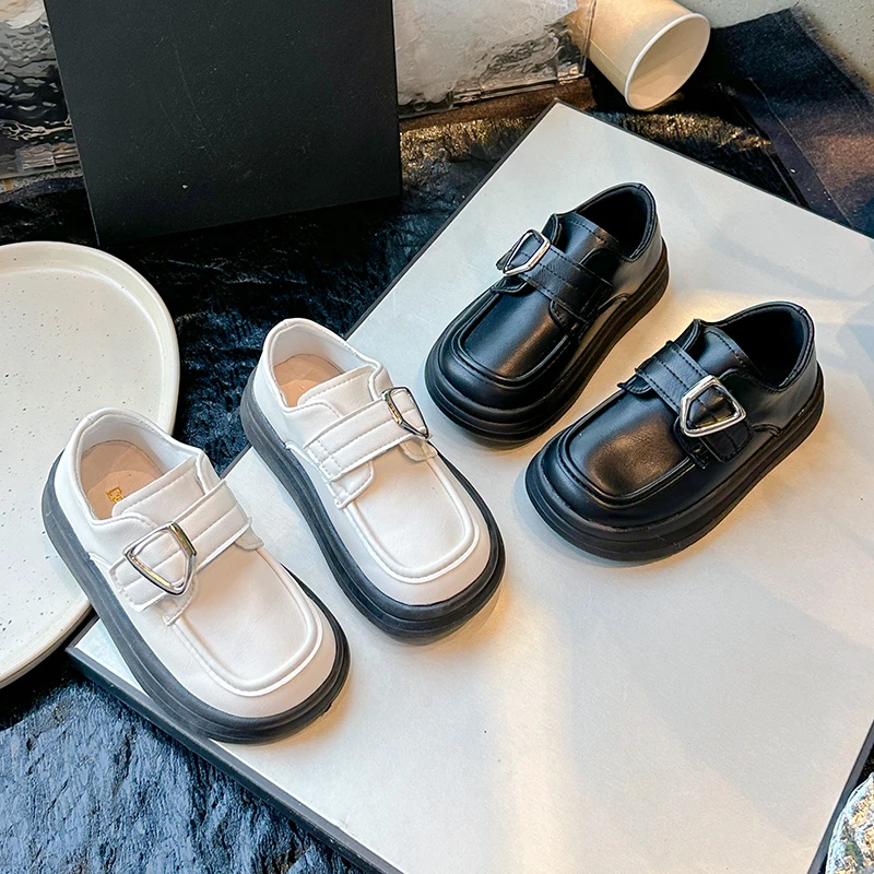 女童小皮鞋2025春秋新款儿童鞋子英伦黑色小女孩公主黑色演出单鞋