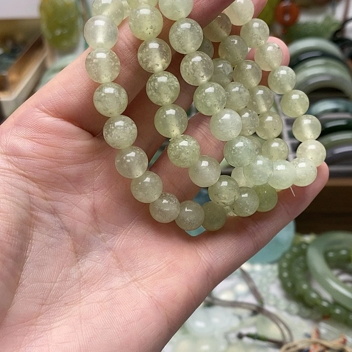 蛇纹石玉手链未镶嵌