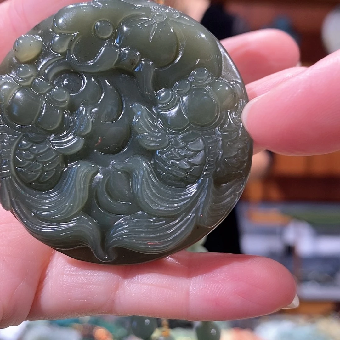 未镶嵌岫玉毛衣链