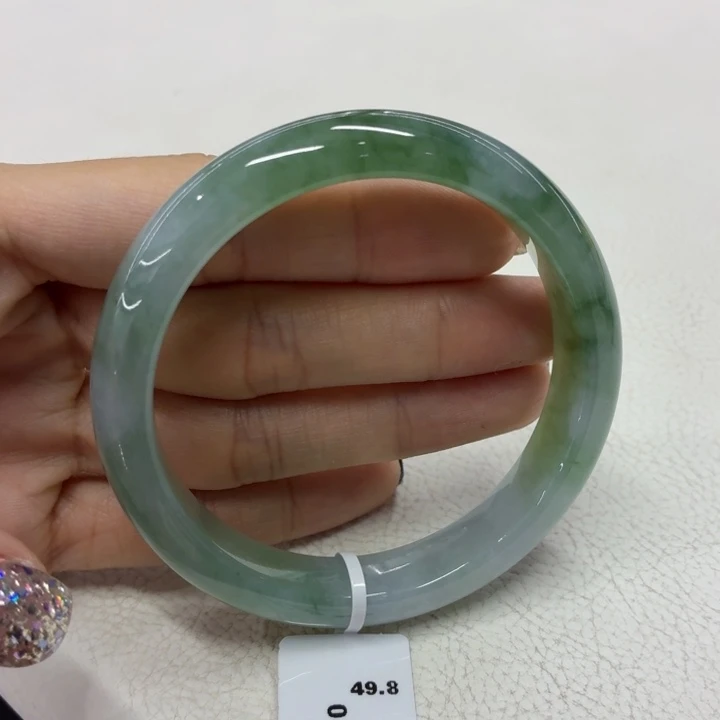 未镶嵌手镯翡翠缅甸翡翠手镯55.2