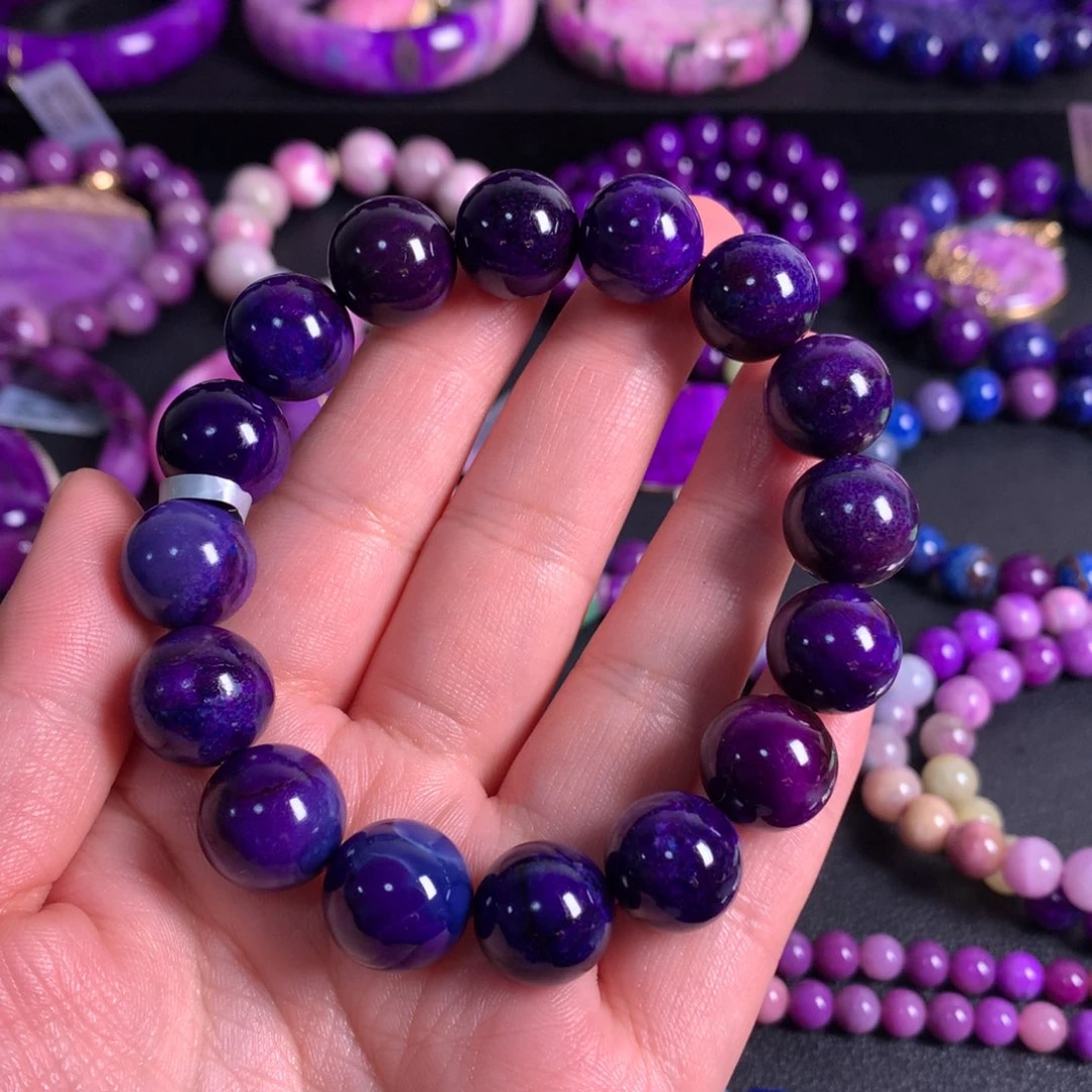 苏纪石（舒俱来）未镶嵌蓝紫幻彩手链