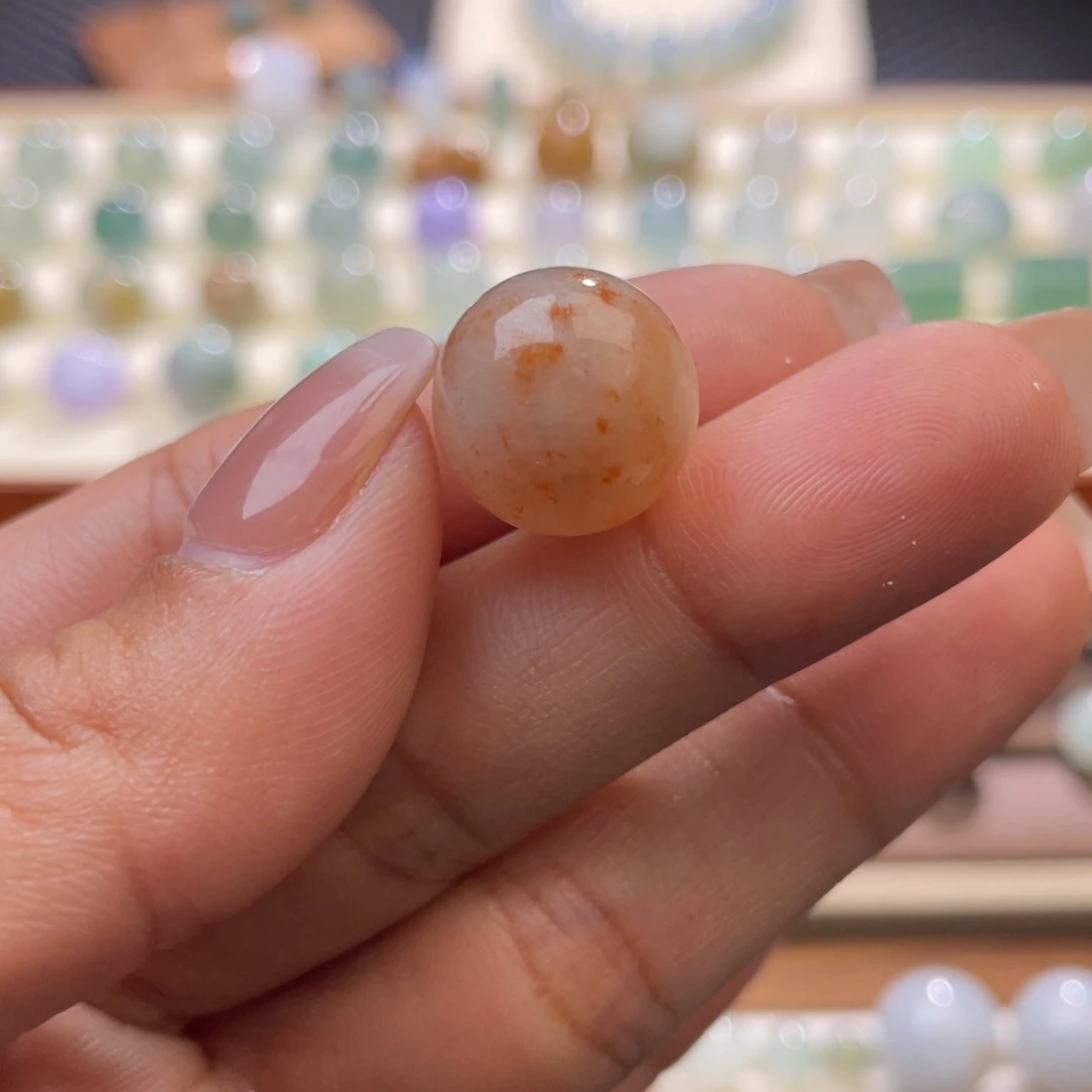 翡翠散珠Z**特色洒金圆珠14➕ 尾款
