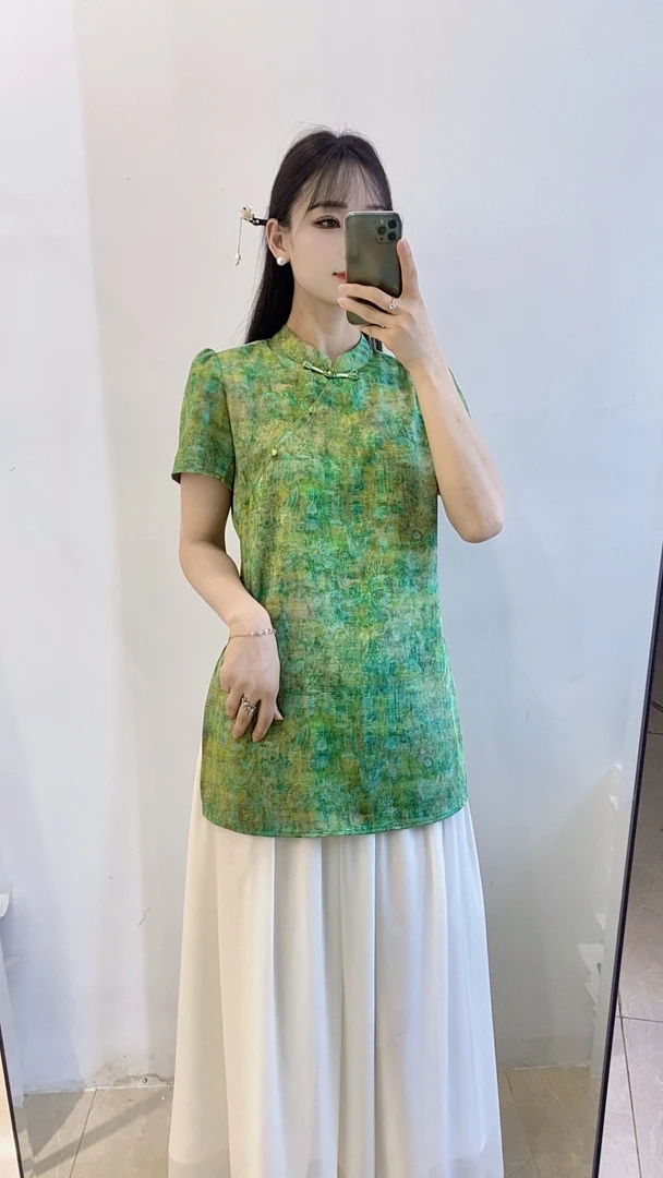 0615-02  女装优雅气质新中式套装   XEZX  107